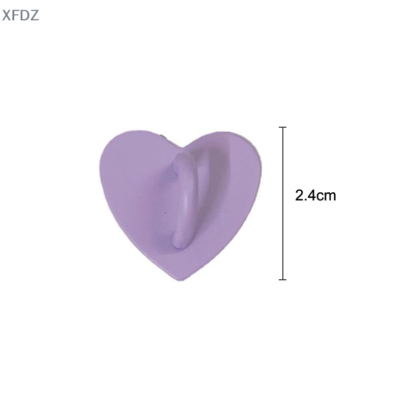 [XFDZ] Nhẫn Móc Ngón Tay Giữ Điện Thoại Bằng Kim Loại Hình Trái Tim Đáng Yêu FD