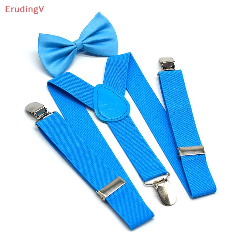 [ErudingV] Bộ Thắt Lưng Nơ Chữ Y Đàn Hồi Màu Đất Có Thể Điều Chỉnh Cho Trẻ Em [Mới]