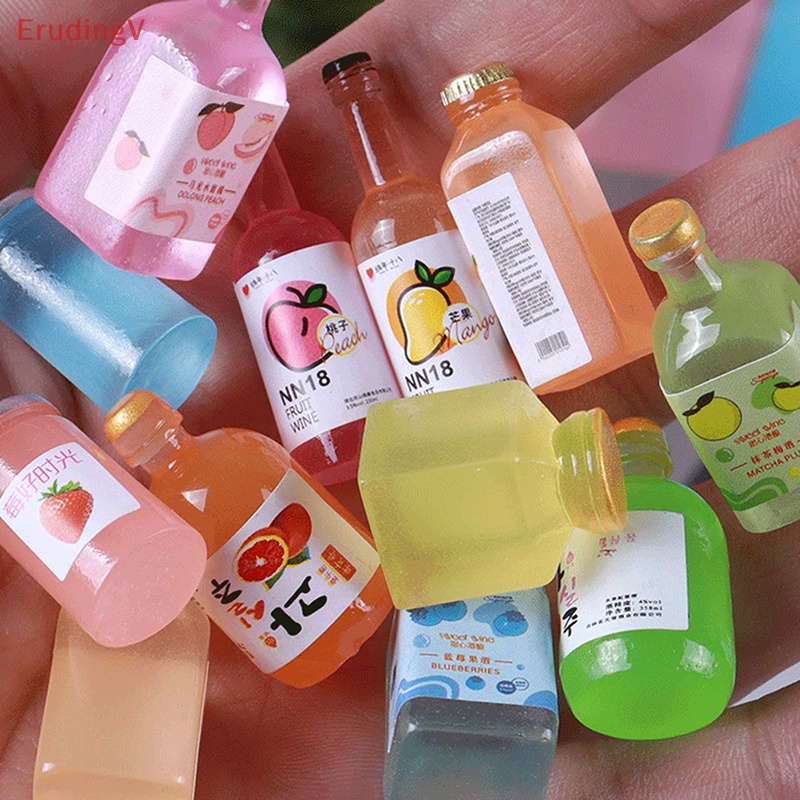 [ErudingV] Set 3 Chai Rượu Mini Bằng Nhựa Resin Phát Sáng Trong Đêm Trang Trí Điện Thoại Di Động [Mới]