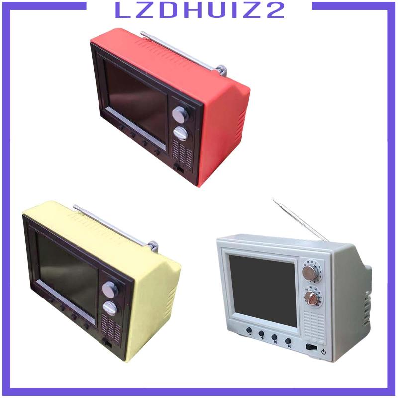 Mô Hình Tv Màu Đỏ Tỉ Lệ 1 / 12 Dùng Trang Trí Nhà Búp Bê DIY