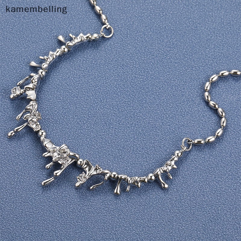 Kamembelling Dây Chuyền Hợp Kim Mặt Hình Giọt Nước Phong Cách Hip Hop Thời Trang Cho Nữ