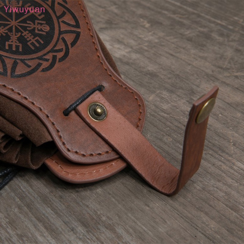 < Yiwuyuan > Túi Dây Rút Đựng Tiền Xu Celtic Viking Phong Cách Steampunk Hóa Trang Mới Cho Nam Và Nữ