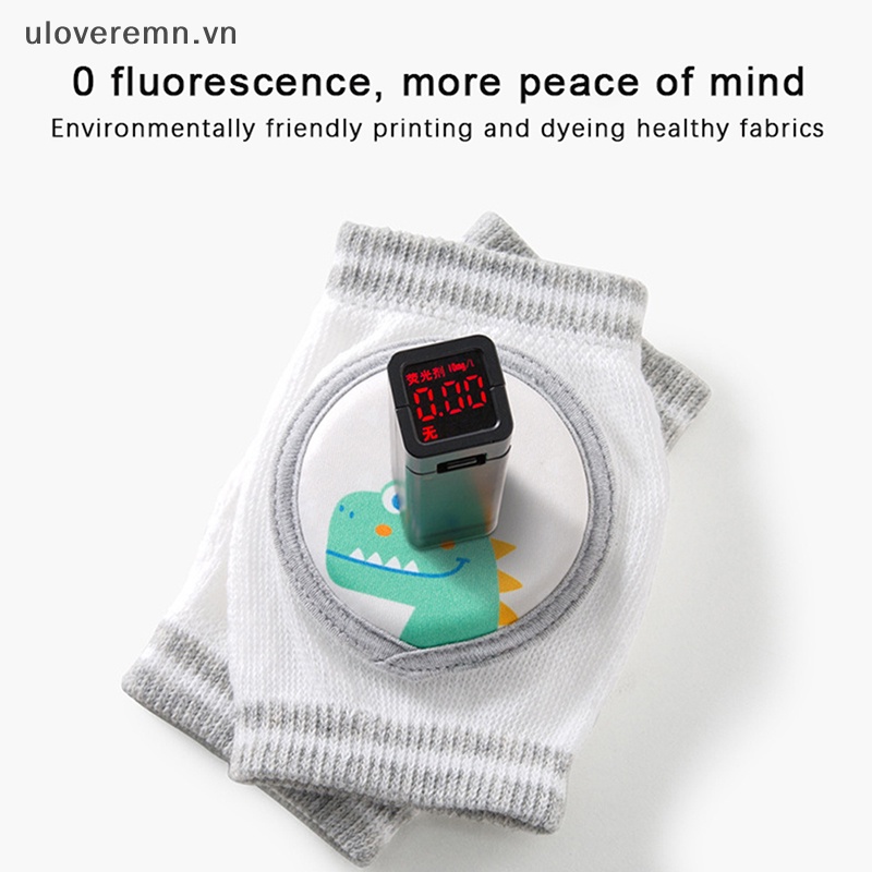 1 Cặp Đệm Bảo Vệ Đầu Gối An Toàn Họa Tiết Hoạt Hình Cho Bé