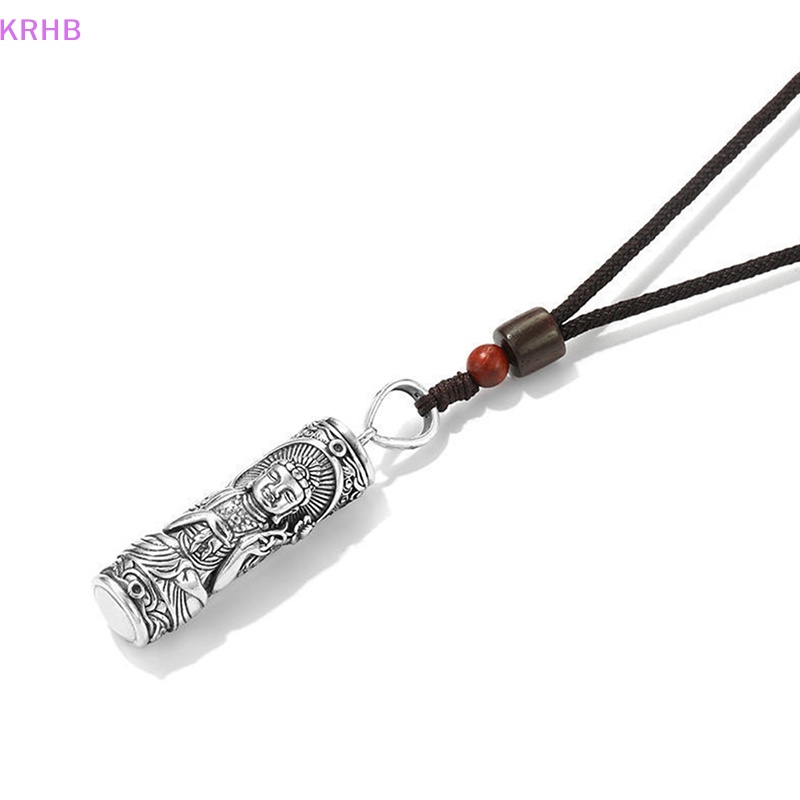 Vòng cổ Mặt Hình Trụ Hình Phật Độc Đáo Mới