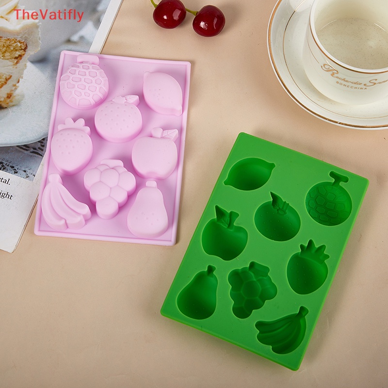 Khuôn Silicon Làm Bánh Kẹo Hình Trái Cây Hoạt Hình 3D