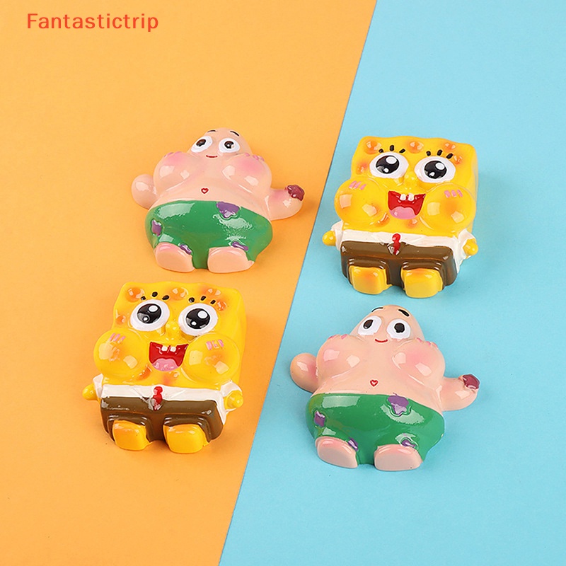 [Fantastictrip] Phụ Kiện Nam Châm Trang Trí Tủ Lạnh Hình Nhân Vật Hoạt Hình Mini Bằng Nhựa Resin