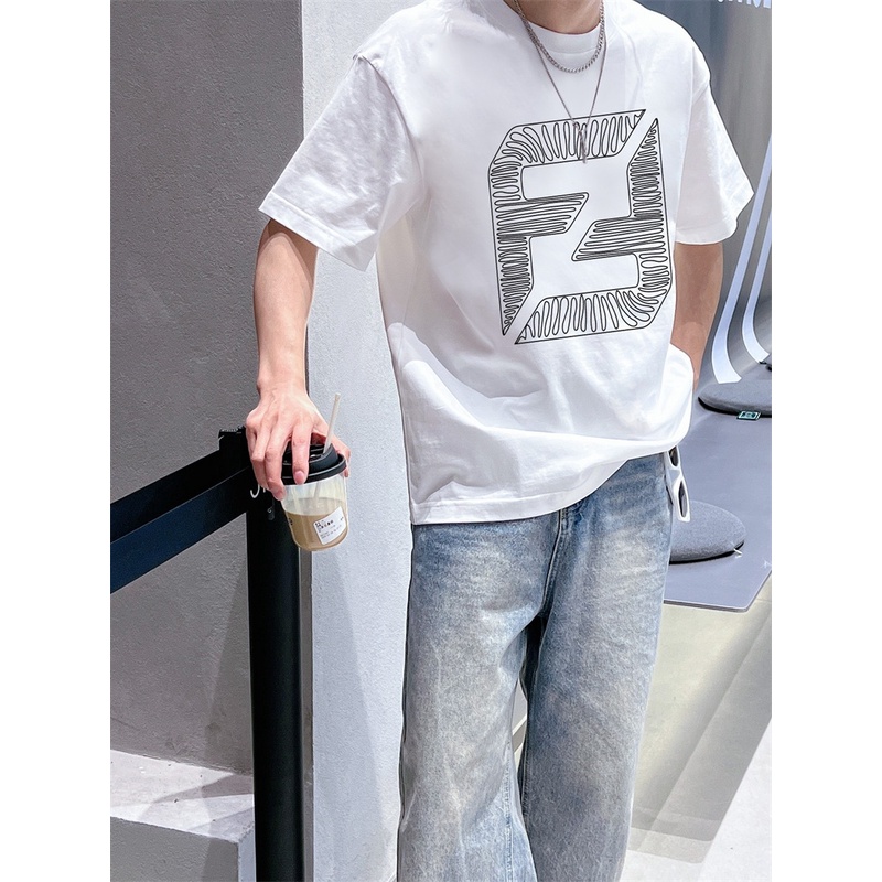 Áo Thun Tay Ngắn Cổ Tròn In Hình f-e88n-d88-2023