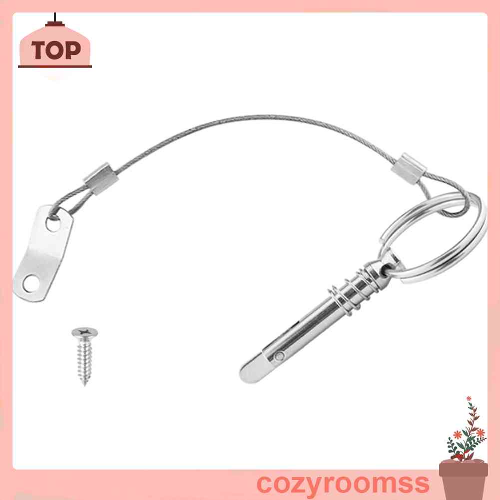 Chốt Bản Lề Bằng Thép Không Gỉ Tháo Gỡ Nhanh Kèm Dây Buộc Cho Tàu Thuyền