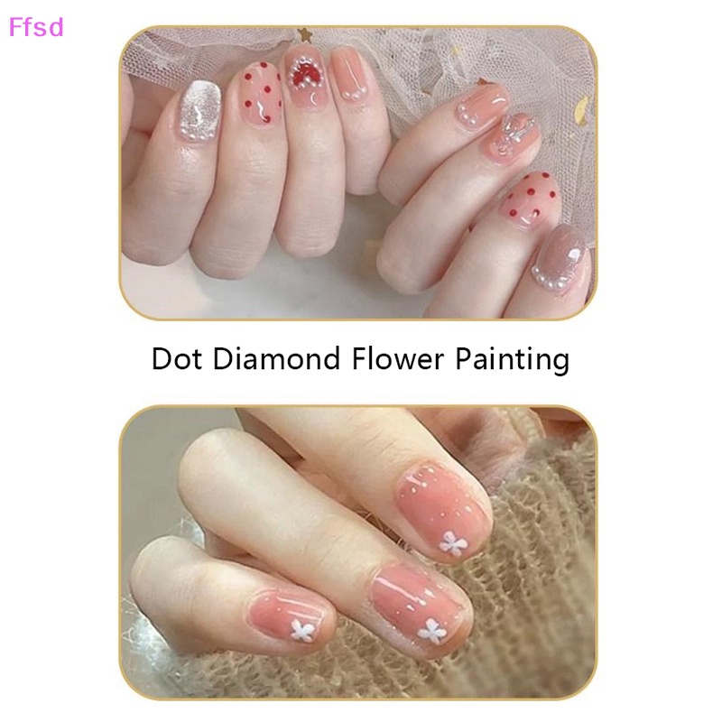 Bộ 4 Cây Bút Vẽ Móng Nghệ Thuật Hai Đầu Bằng Gel UV