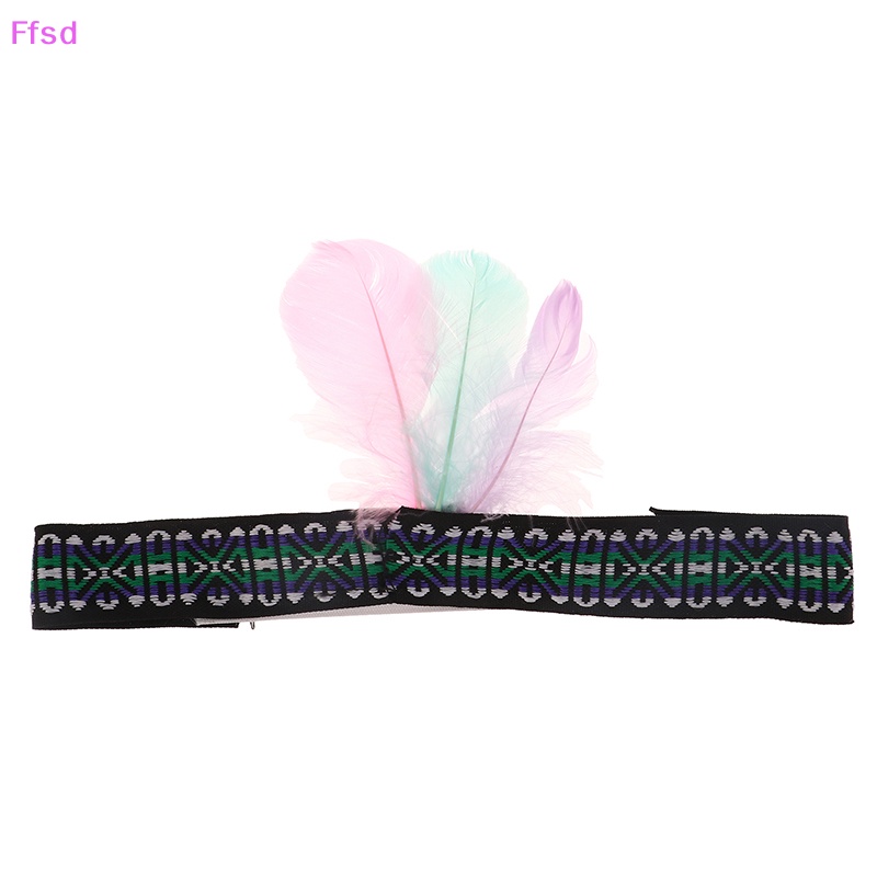 {Ffsd} Băng Đô Cài Tóc Đính Lông Vũ Nhiều Màu Sắc Thời Trang Sáng Tạo Làm Bằng Thủ Công Dành Cho Biểu Diễn