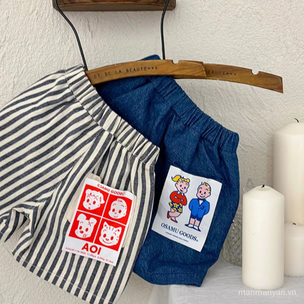 Quần Lửng Thể Thao Bằng Cotton Thời Trang Mùa Hè Dành Cho Bé Trai Gái