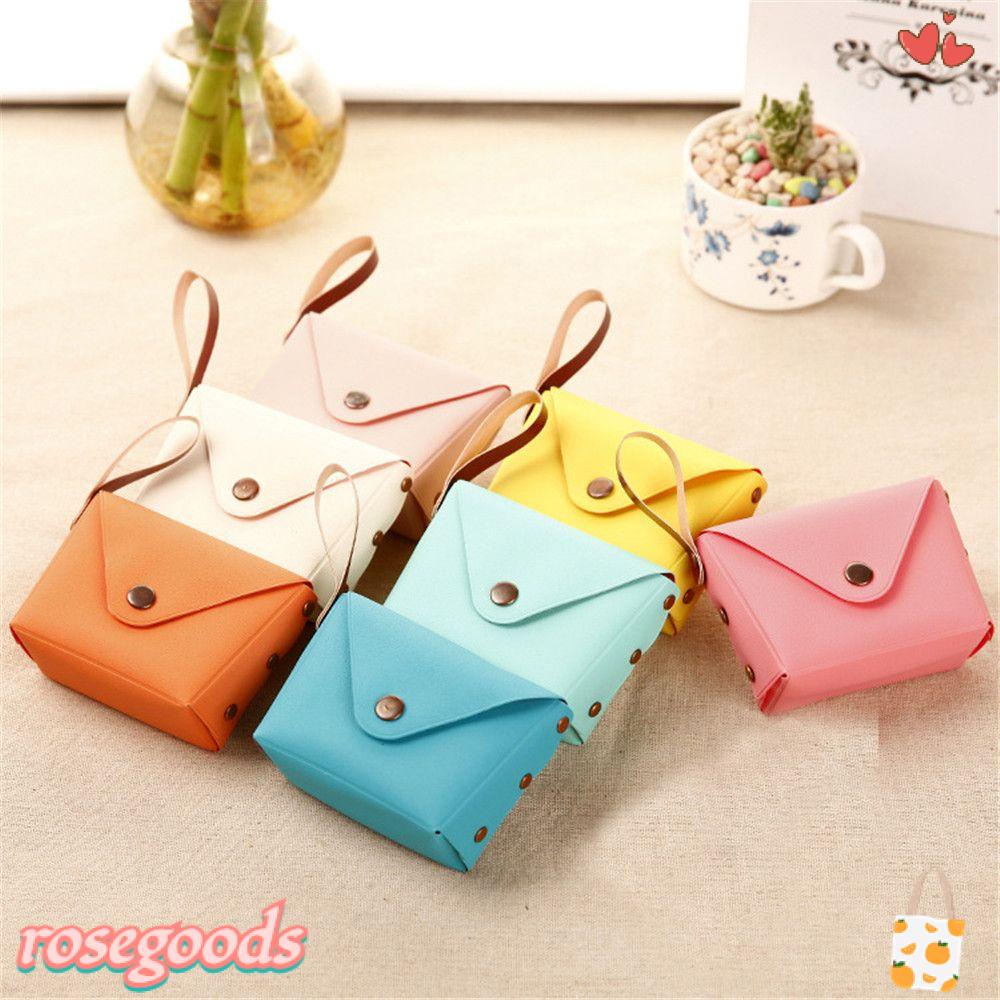 Ví Nhỏ Cầm Tay In Họa Tiết Hoa Hồng Dễ Thương Cho Nữ