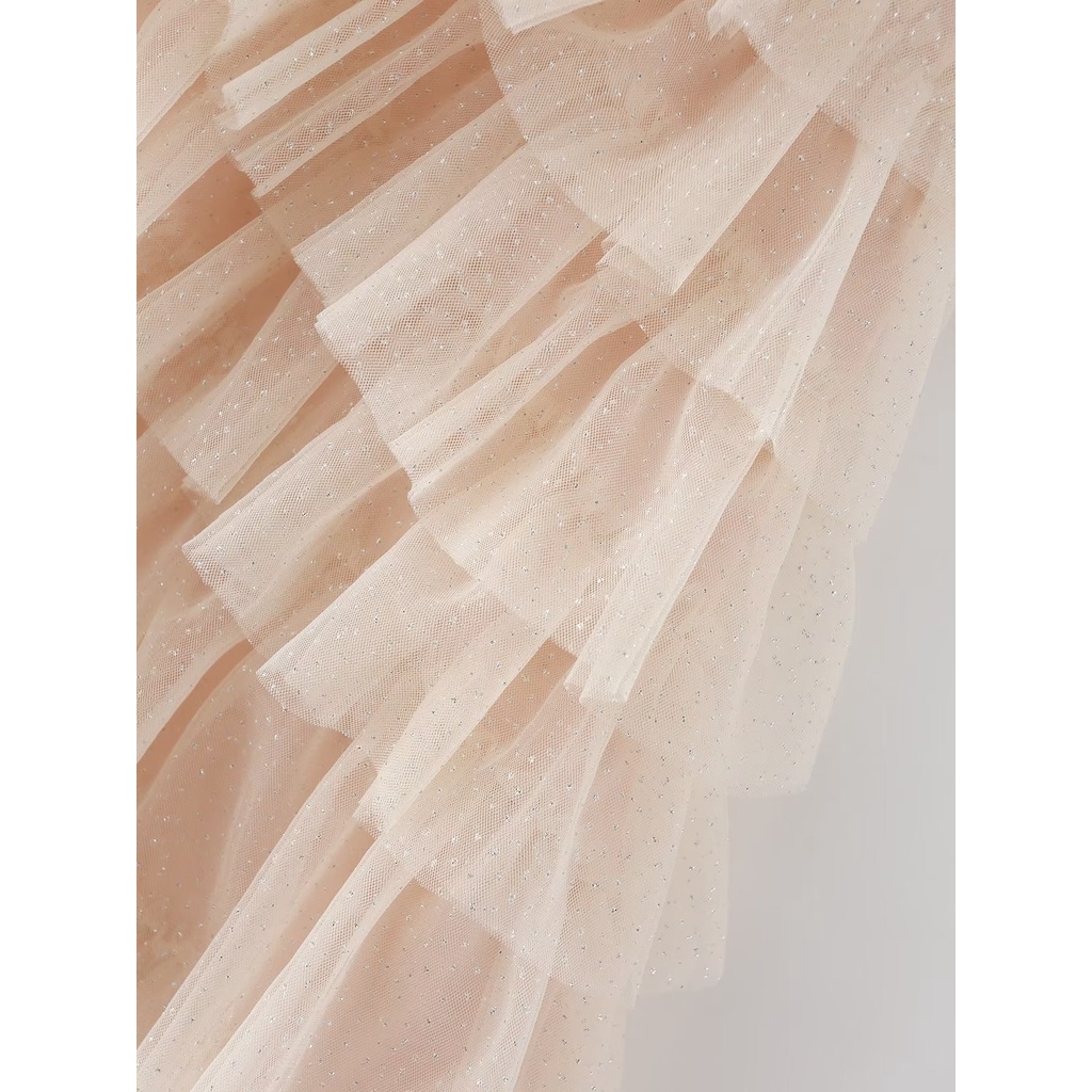 Uibey Đầm Lưới Cổ Treo 5030