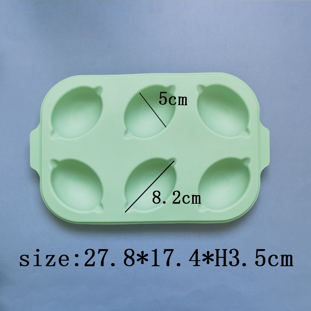 Khuôn silicone Làm Bánh 6 Ngăn Tiện Lợi