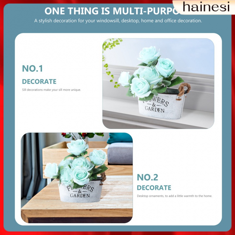 Chậu Hoa Bằng Thiếc Phong Cách Pháp Độc Đáo Trang Trí Nhà Cửa