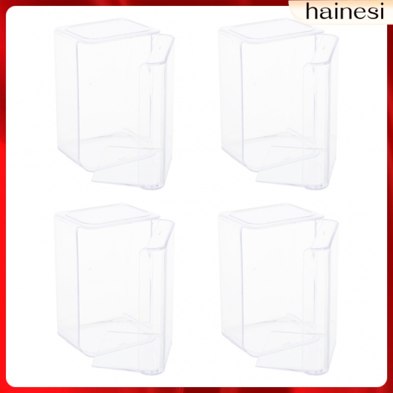 Set 4 Hộp Nhựa Acrylic Trong Suốt Trưng Bày Mô Hình