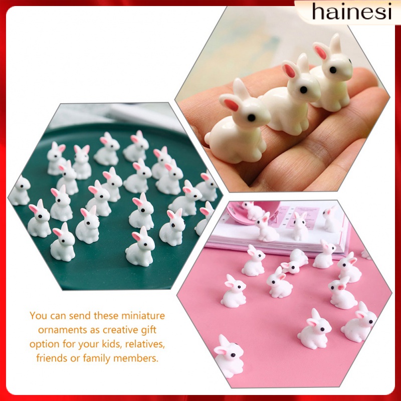 Set 100 Tượng Thỏ Mini Trang Trí