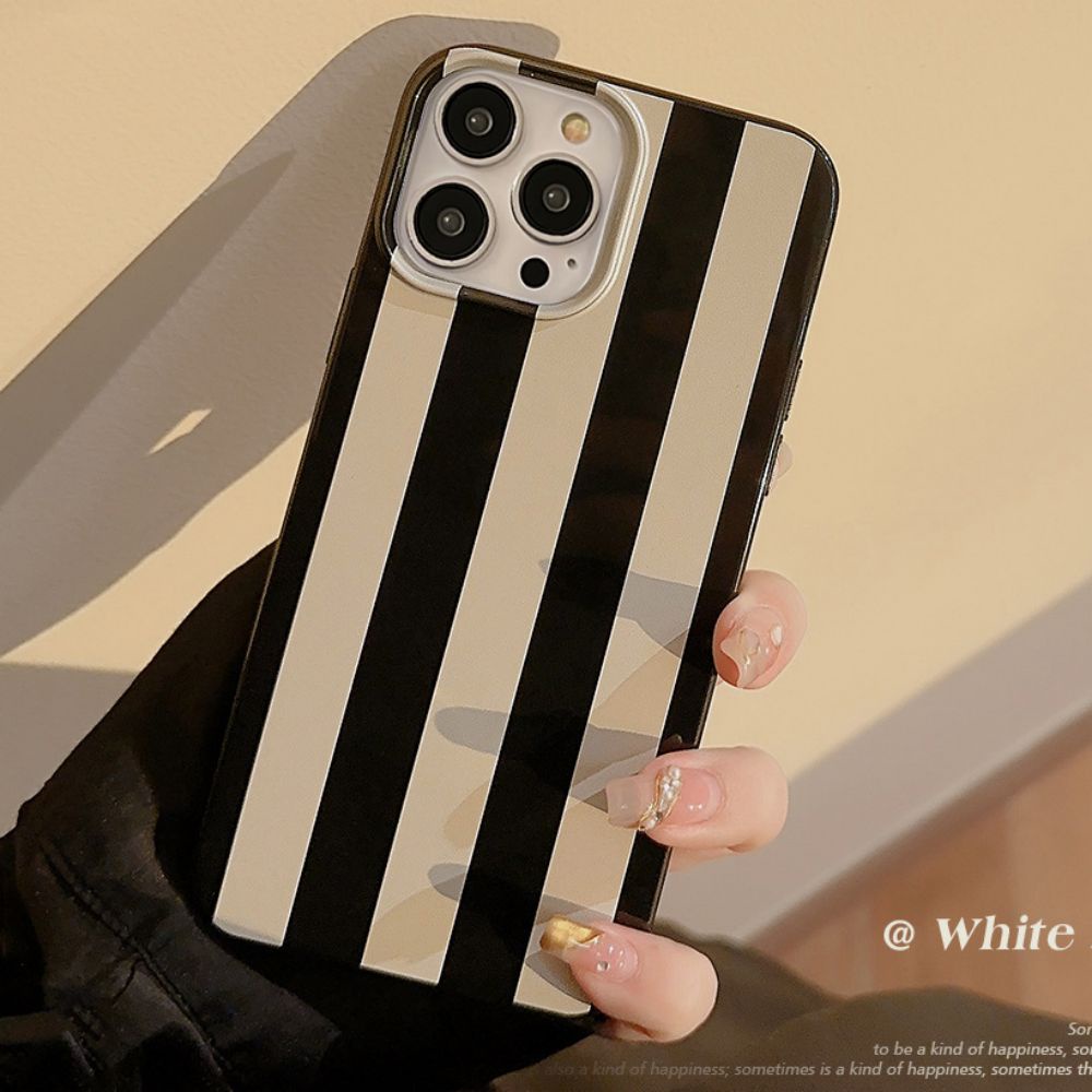 Ốp Điện Thoại TPU Mềm Chống Sốc Họa Tiết Kẻ Sọc Đơn Giản Cho IPhone 14 Pro Max 13 12 11 Pro Max XS XR 7 8 Plus