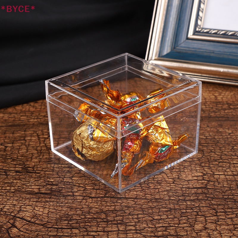 Hộp Đựng Kẹo Hình Khối Rubik Bằng Nhựa Cấp Thực Phẩm Trong Suốt Mới