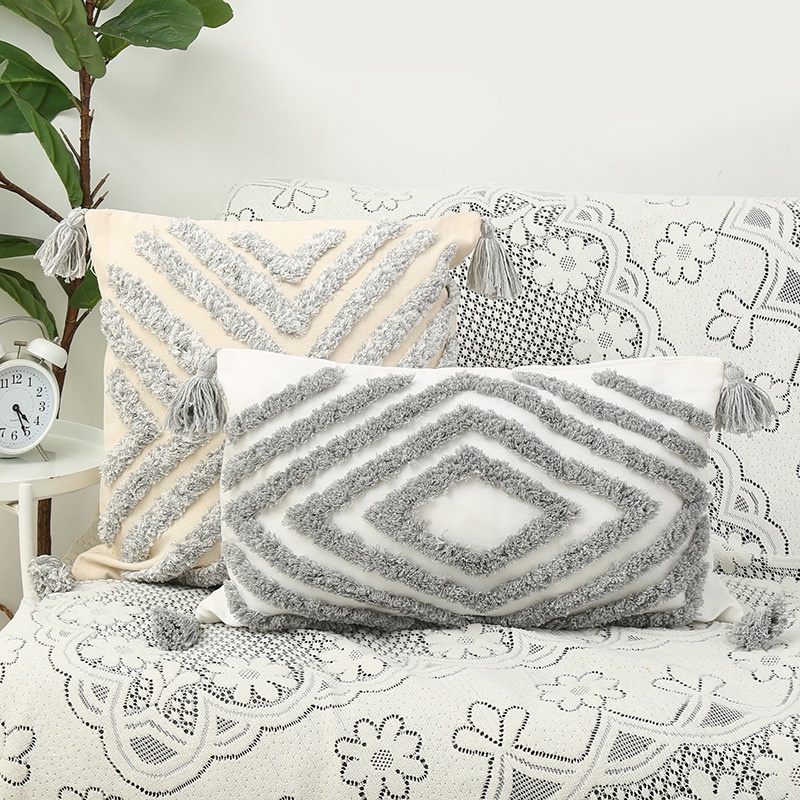 Vỏ Gối Tựa Sofa 45x45cm 30x50cm In Họa Tiết Phong Cách Bohemian Độc Đáo Trang Trí Nhà Cửa