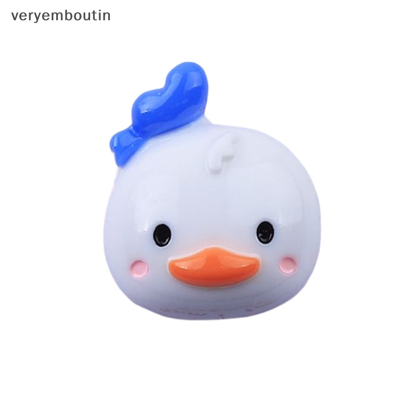 Bộ 10 Phụ Kiện Kẹp Tóc Hình Động Vật Hoạt Hình Bằng Nhựa Resin Lấp Lánh DIY