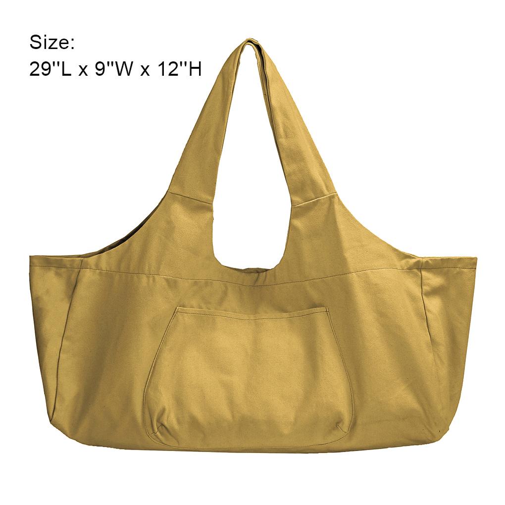 Túi Đựng Thẻ Thảm Tập Yoga / Thể Thao Ngoài Trời Sức Chứa Lớn Bằng Chất Liệu Canvas