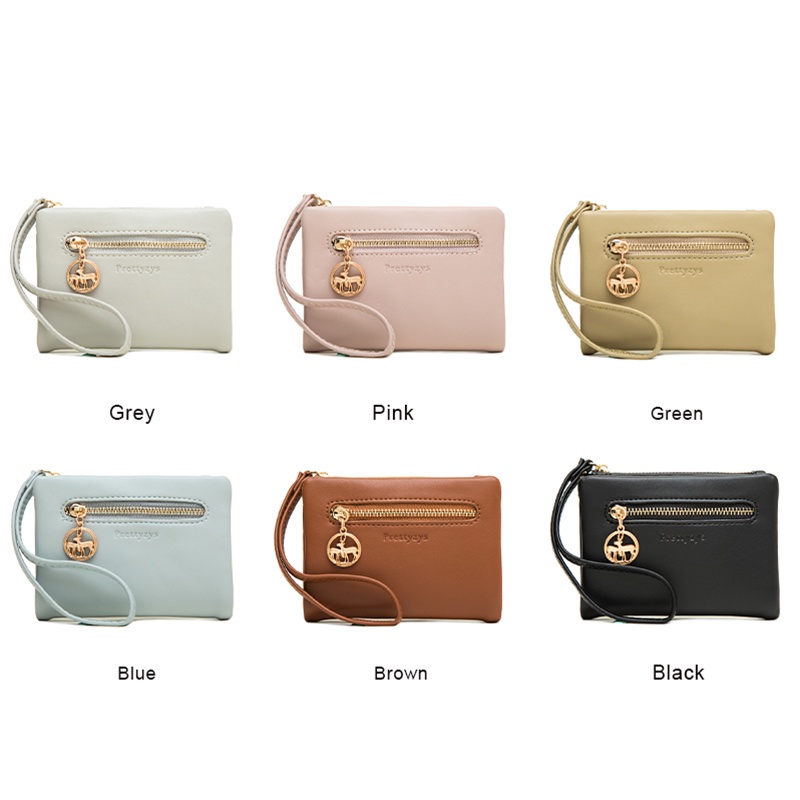 Ví Gấp Hai Lần Có Dây Đeo Cổ Tay Thời Trang Dành Cho Nữ