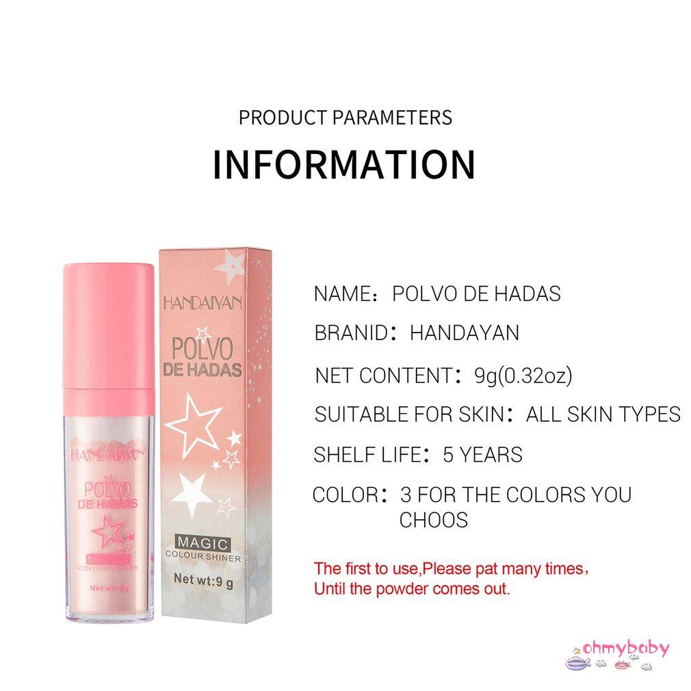 [Ready] 9G Cao Cấp Bột Lấp Lánh Di Động Shinning Viền Phấn Má Hồng Trang Điểm Cho Mặt Cơ Thể Nổi Bật [Z/8]