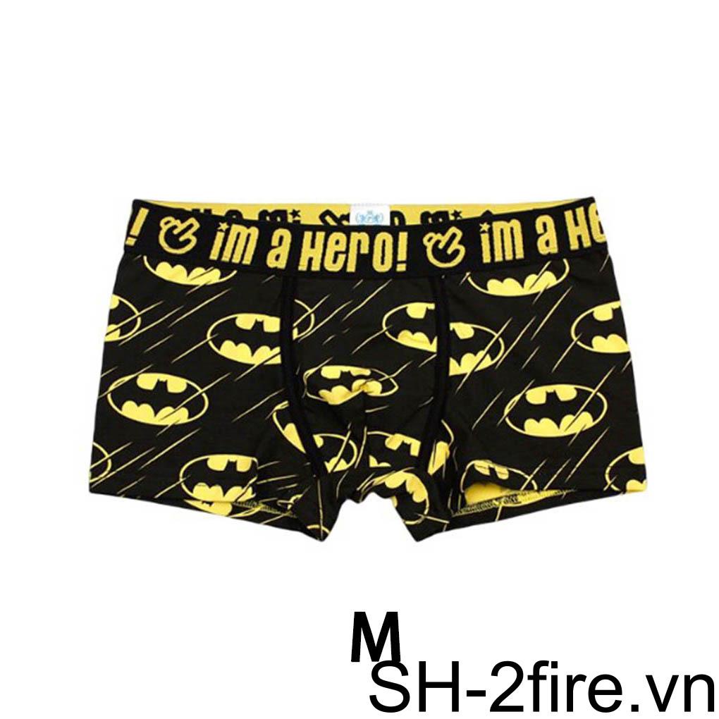Quần Lót Boxer Cotton In Họa Tiết Hoạt Hình Quyến Rũ Cho Nam