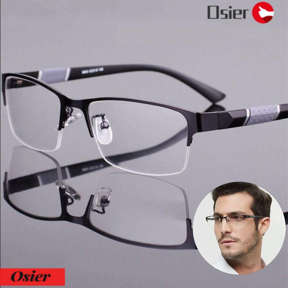 Mắt Kính Đọc Sách Nửa Gọng Chống Ánh Sáng Xanh Kiểu Dáng Doanh Nhân Cổ Điển