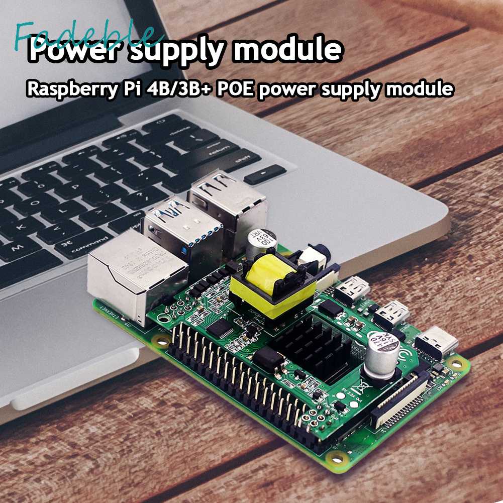 Mô Đun Cung Cấp Nguồn Ethernet POE Kèm Tản Nhiệt Cho Raspberry Pi 4B / 3B +