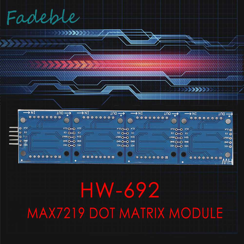 Bảng Mạch Điều Khiển Ma Trận 4 Trong 1 MAX7219