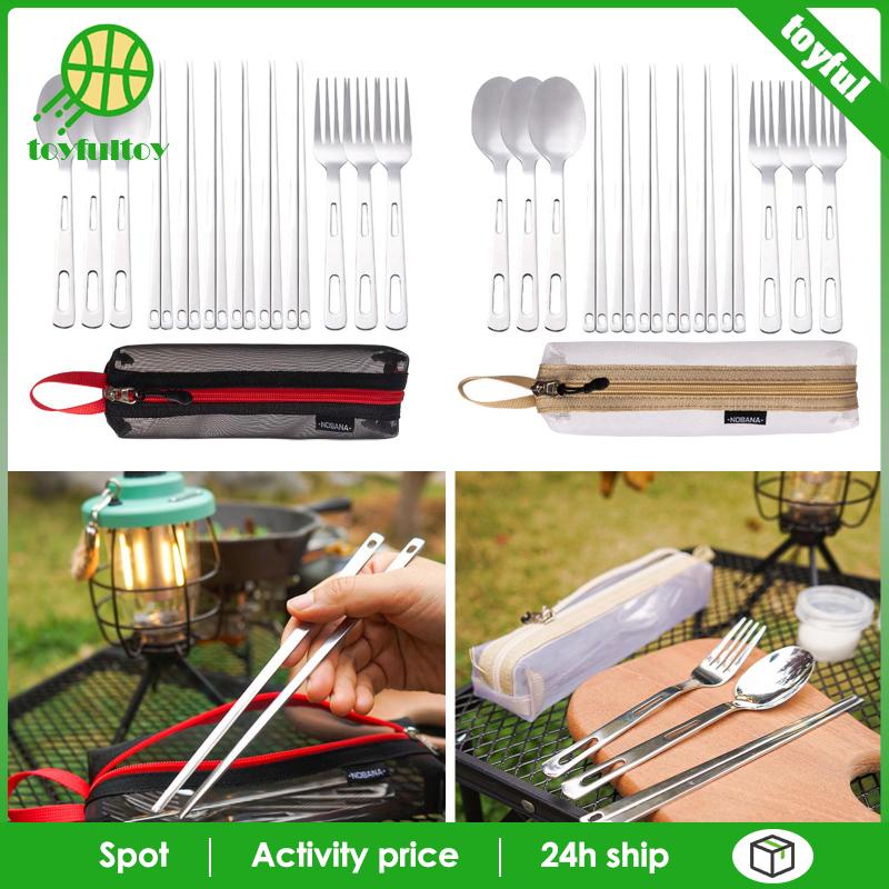 Bộ Dụng Cụ Ăn Uống Tiện Dụng Mang Theo Du Lịch Cắm Trại