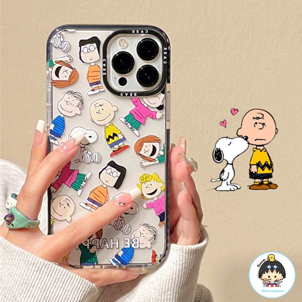 Ốp Điện Thoại TPU Mềm Trong Suốt Chống Sốc In Hình Snoopy Dễ Thương Cho IPhone 11 12 13 14 Pro Max