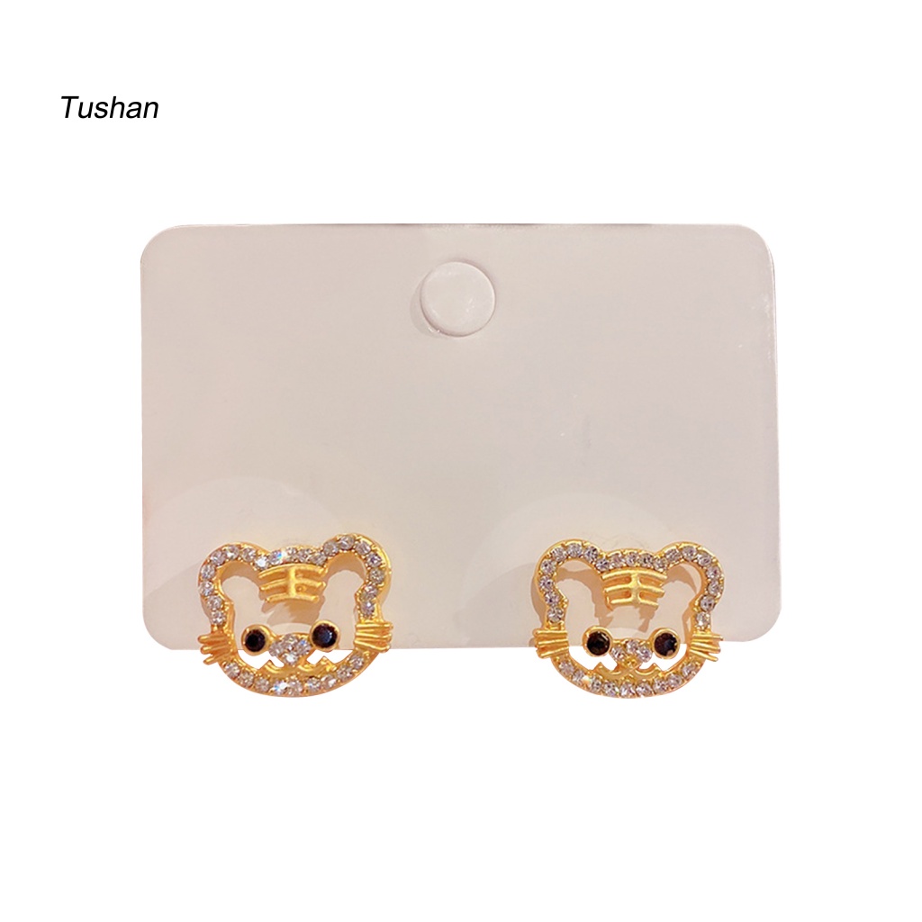 1 Đôi Bông Tai Hình Con Hổ Thời Trang Dành Cho Nữ