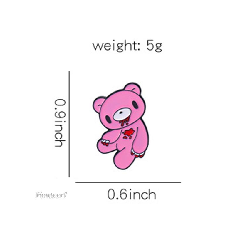 Ghim Cài Áo Bằng Hợp Kim Tráng Men Hình Động Vật Vui Nhộn Fenteer1