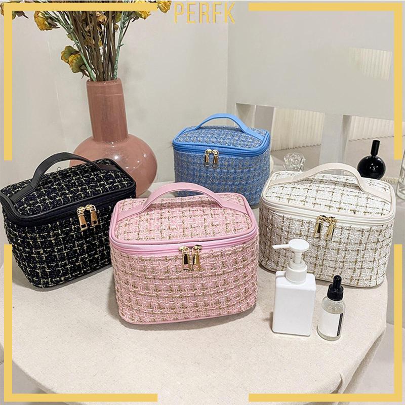 Túi Đựng Đồ Trang Điểm Có Khóa Kéo Tiện Dụng Cho Nữ