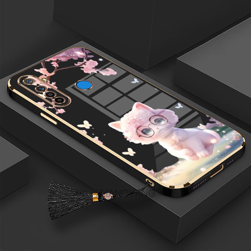 Ốp ĐiệN ThoạI HìNh MèO Dễ Thương Cho Realme 5 5i 5s 6i c3 5 Pro