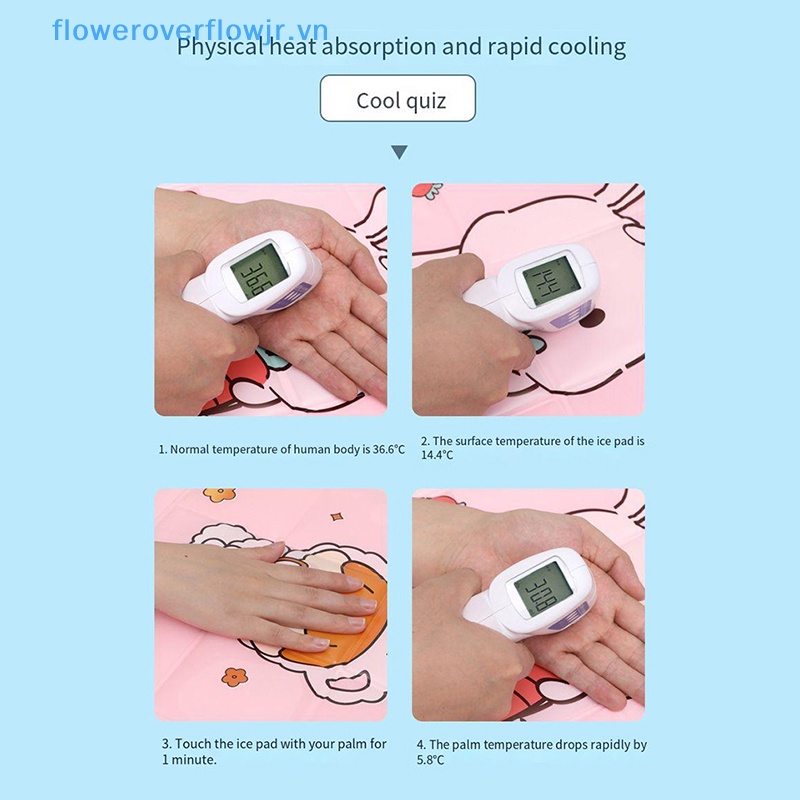 Đệm Gel Làm Mát Mùa Hè In Họa Tiết Hoạt Hình Dễ Thương Đa Ứng Dụng