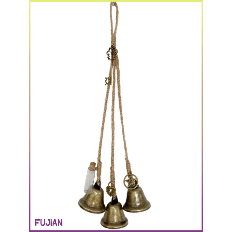 Blessing Bells 3Pcs/Set Unique Wind Chimes Pendants Amulet Evil Spirit Witch Home Wall Hanging Witchcraft