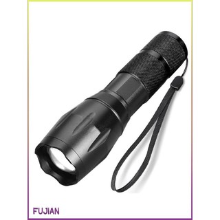 Flashlight Ultra Bright Led T6 Lamp Beads Waterproof Torch Zoomable 5 Lighting Modes Multi-Function Usb Searchlight [B/8]