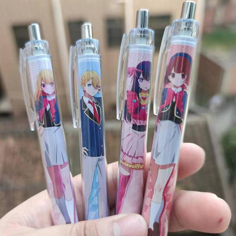 Bút MHoshino Ai Mem Cho Hoshino Aquamarine Kurokawa Akane Ngòi 0.5MM In Hình Anime Xinh Xắn