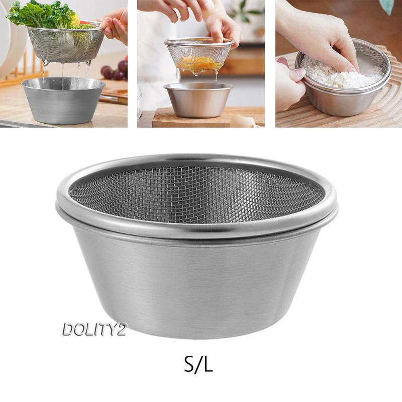 [Dolity2] Bộ Dụng Cụ Rổ Vo Gạo Rửa Thực Phẩm Thoát Nước Nấu Mì Pasta