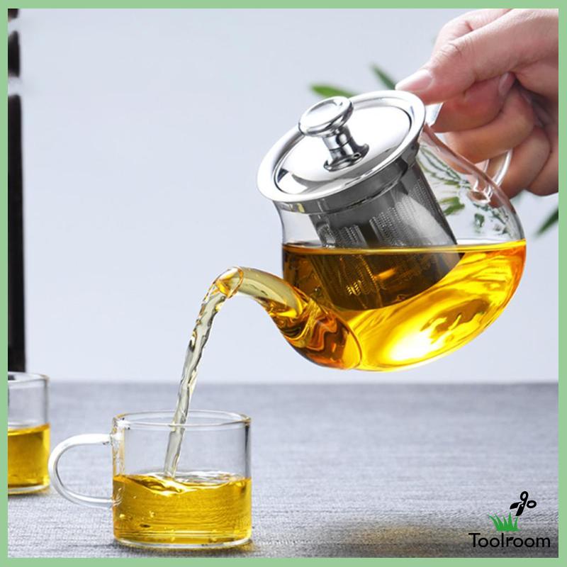 Ấm Trà Thủy Tinh Có Đồ Lọc Tháo Rời Được Dung Tích 400ml