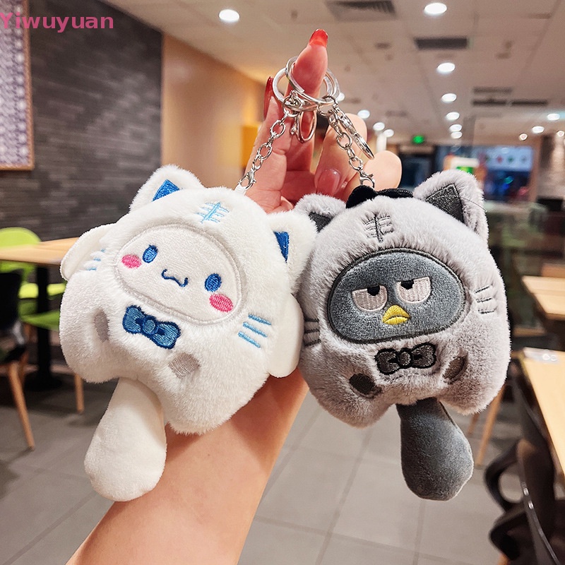 < Yiwuyuan > Sanrio Kuromi Móc Khóa Hình Động Vật Nhồi Bông Nhỏ Kuromi My Melody Cinnamoroll Purin Dễ Thương Mới