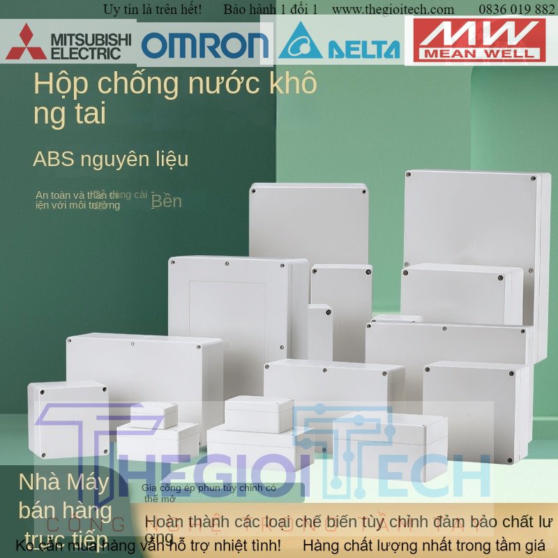 Vỏ Trong Nhà Hộp Chống Thấm Nhựa Dụng Cụ Điện Tử Vỏ Pin Lithium Hộp Điều Khiển Ngoài Trời Hộp Thiết Bị Đầu Cuối