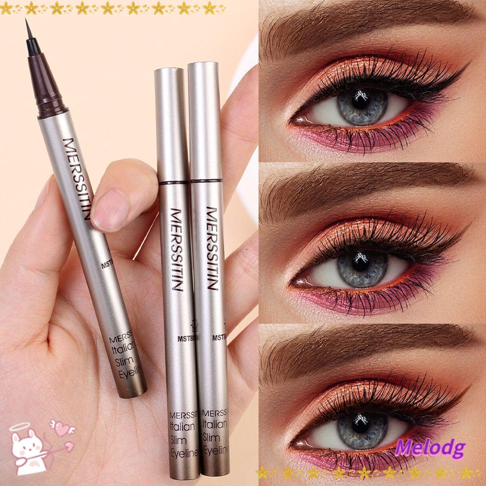 Bút Kẻ Mắt Dạng Lỏng Màu Nâu Đầu Siêu Mỏng Chống Thấm Nước
