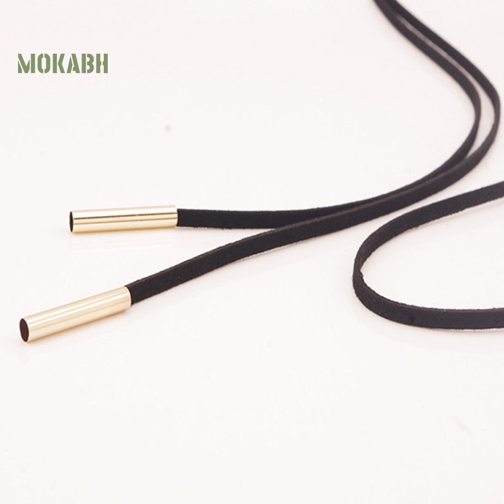 Vòng Cổ Choker Giả Da Màu Đen Phong Cách Boho Quyến Rũ Cho Nữ