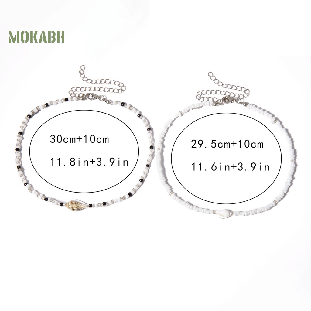 [Mok Abh] 2 Vòng Cổ Choker Hai Lớp Có Thể Điều Chỉnh Kích Thước