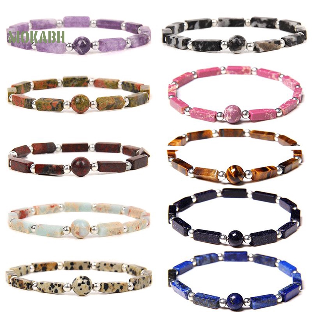 Vòng Tay Chuỗi Hạt Đá Tự Nhiên Giảm Mệt Mỏi Thời Trang Cho Nữ